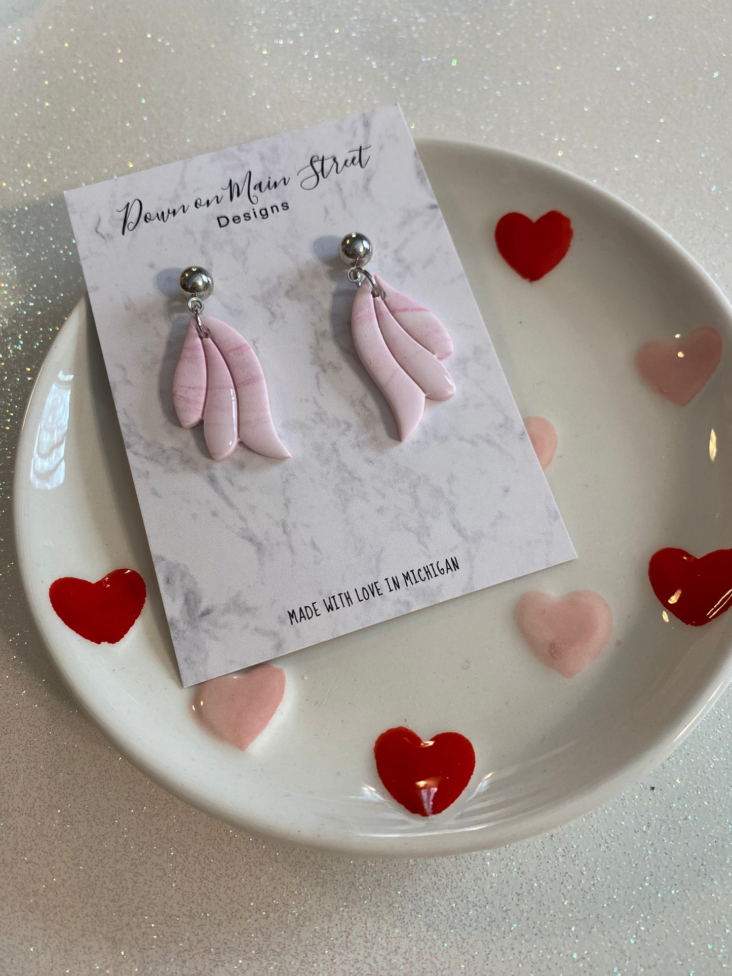 Angels wings, light pink