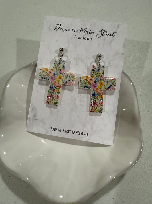 Floral cross